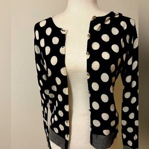 Knit polka sweater
